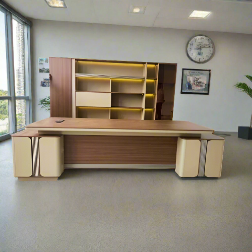 Executive Office Desk & Bookshelf. @HOG - Home Office Garden Online Marketplace