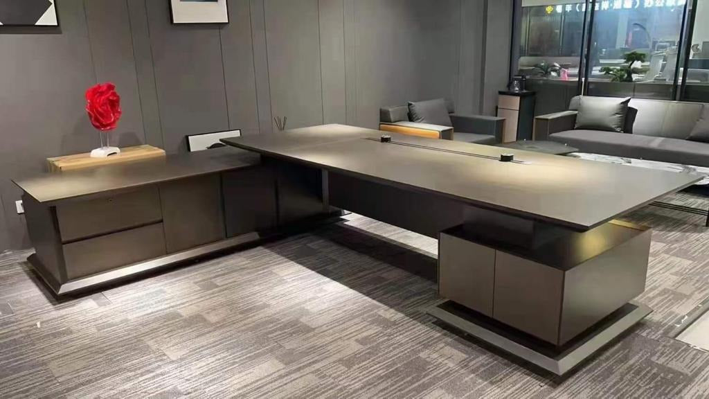 Executive Office Table and Bookshelf @HOG - Home Office Garden Online Marketplace