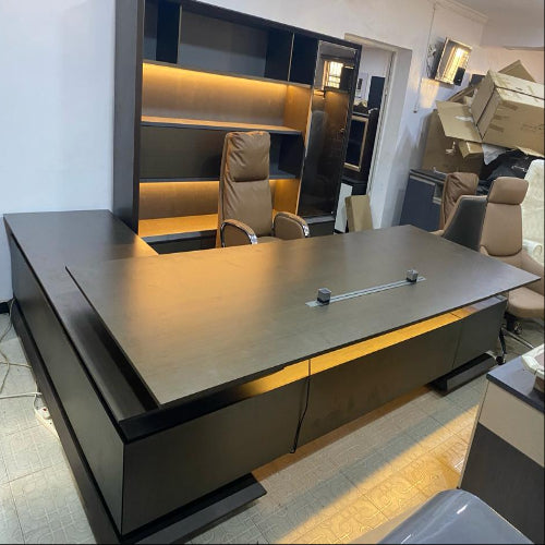 Executive Office Table and Bookshelf @HOG - Home Office Garden Online Marketplace