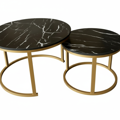 Faux Marble Coffee Table – 70cm × 50cm. @HOG - Home Office Garden Online Marketplace