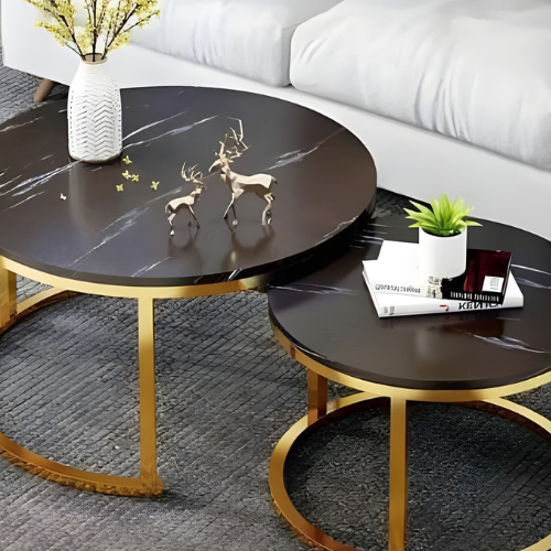 Faux Marble Coffee Table – 70cm × 50cm @HOG - Home, Office, Online Marketplace