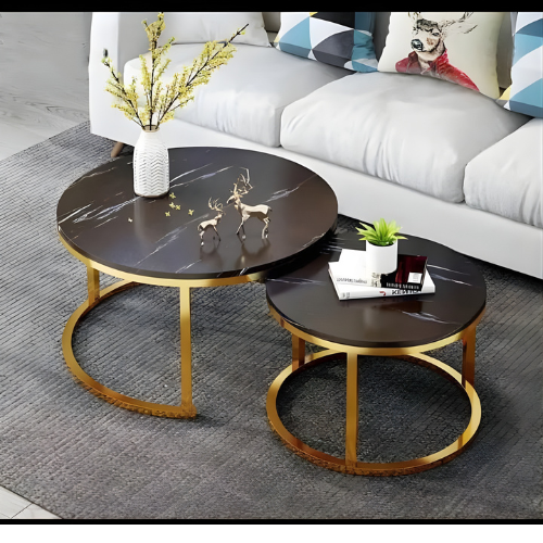 Faux Marble Coffee Table – 70cm × 50cm @HOG - Home, Office, Online Marketplace