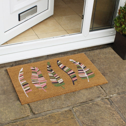 Feathers Latex Coir Doormat – 45 x 75 cm @HOG - Home Office Garden Online Marketplace