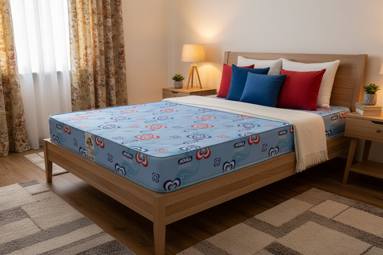 Flora Mouka Mattress 75x48x8inches (6ft x 4ft x 8inches) One Adult (Lagos Only)