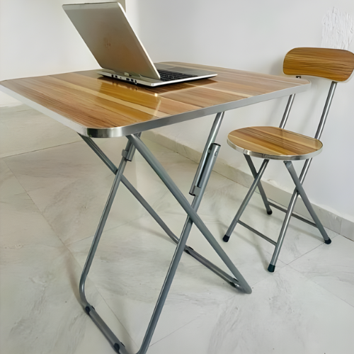 Foldable Table/Dining Table/Reading Table (70cm by 70cm) 4 Chairs and 1 Table @HOG - Home, Office, Garden, Online Marketplace