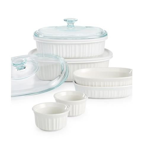 Corningware French 10 Piece Bakeware Set - White. Home Office Garden | HOG-HomeOfficeGarden | online marketplace