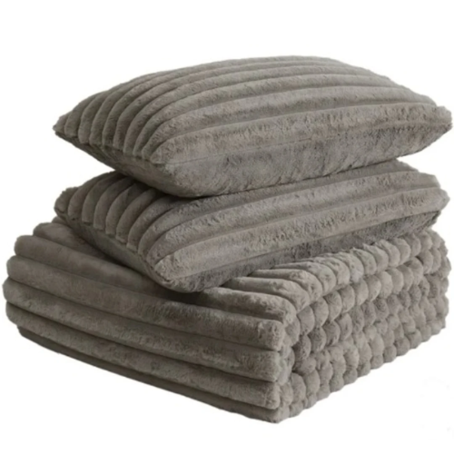 Frye 3-piece Soft Plush Comforter Set - Queen - Grey @HOG - Home, Office, Garden, Online Marketplace