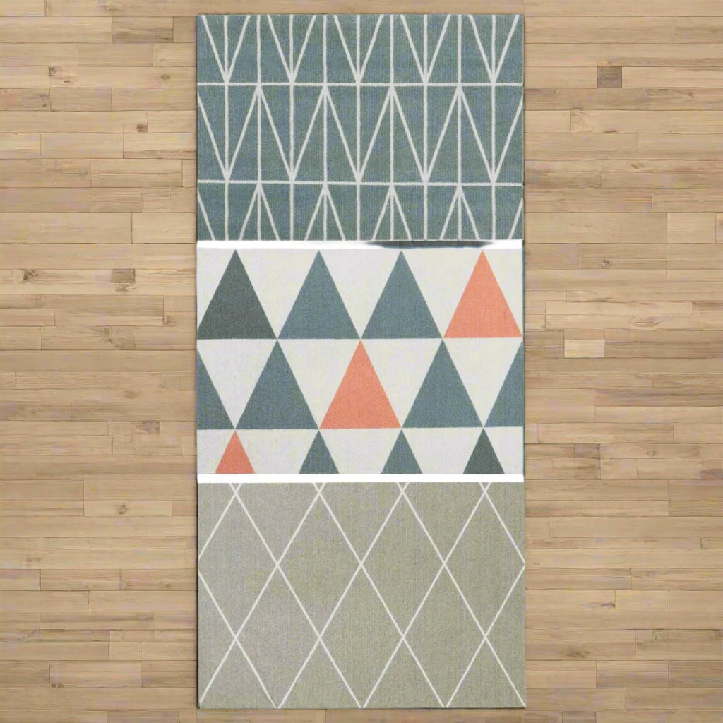 Geometric Machine Washable Indoor Mat – 45 x 65 cm @HOG - Home Office Garden Online Marketplace