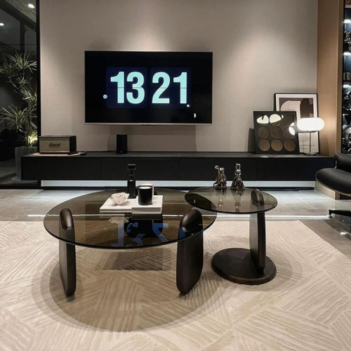 Glass Round Coffee Table @HOG - Home Office Garden Online Marketplace