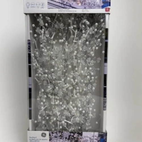 Glitter Gem Garland With 100 Warm White Led Lights - 9ft - 2.7m @HOG - Home, Office, Garden, Online Marketplace