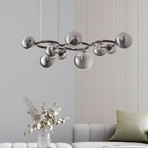 Modern Led Glass Globe Chandelier Home Office Garden | HOG-Home Office Garden | HOG-Home Office Garden