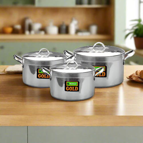 Gold 3GB Large Casseroles. Home Office Garden | HOG-HomeOfficeGarden | online marketplace