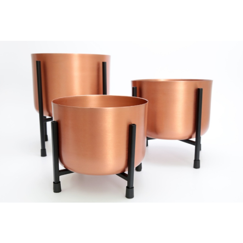 Gold/Copper Planter Set. Home Office Garden | HOG-HomeOfficeGarden | online marketplace