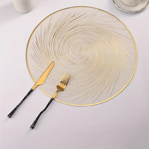 Gold Dining Placemats – Set of 12. Home Office Garden | HOG-HomeOfficeGarden | online marketplace