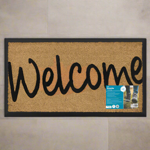 Granite Welcome Tuffscrape Coir Doormat @HOG - Home Office Garden Online Marketplace