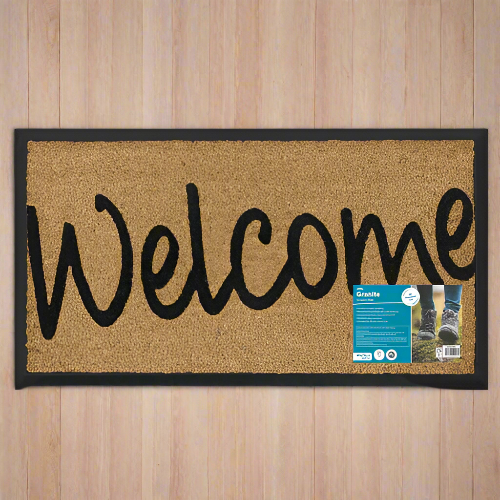 Granite Welcome Tuffscrape Coir Doormat @HOG - Home Office Garden Online Marketplace