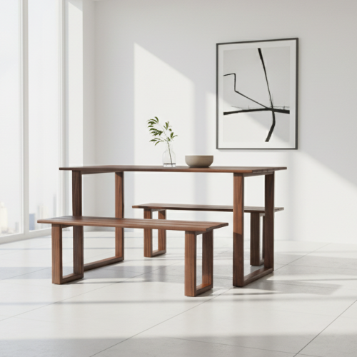 Greg Dining Set (Dark-Walnut) Home Office Garden | HOG-Home Office Garden | online marketplace