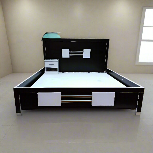 HDF Royal 6by6 Bedframe with Bedside Table. @HOG - Home Office Garden Online Marketplace