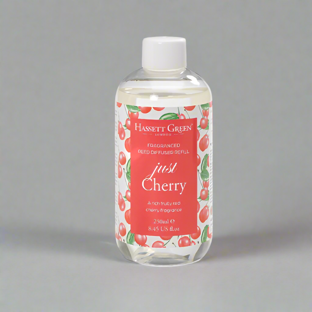 Hassett Green Just Cherry 250ml Diffuser Refill @HOG - Home, Office, Garden, Online Marketplace