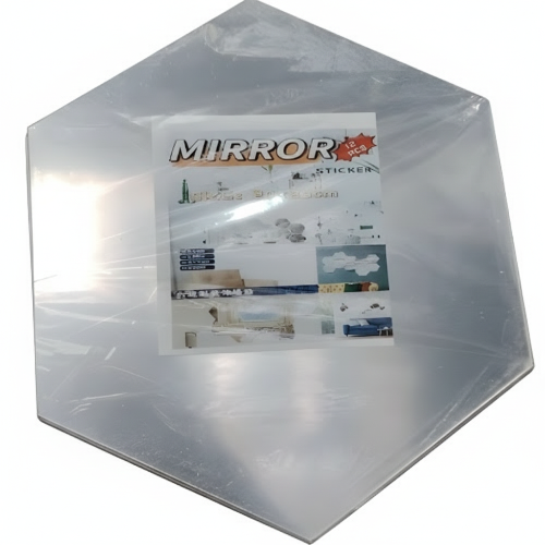 Hexagon Mirror Sticker – 12-Piece Decorative Wall Set (20 × 23 cm) @HOG - Home, Office, Online Marketplace