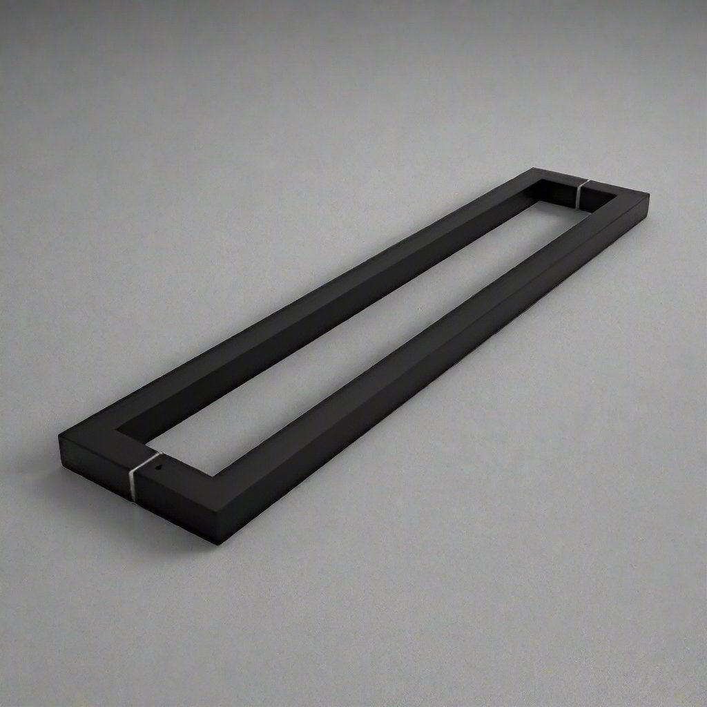 High Quality Black Coated Door Pull Handle @ HOG