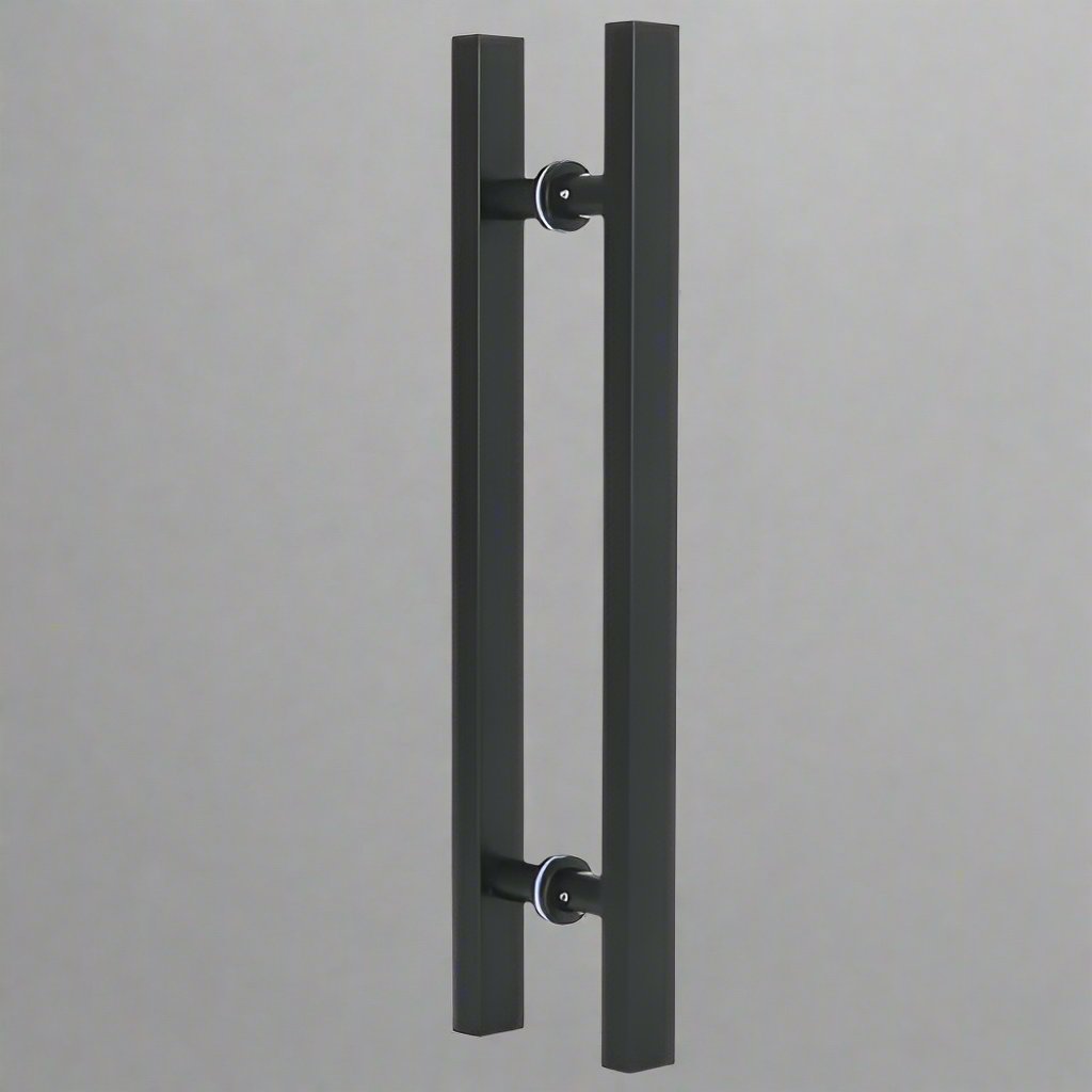 High Quality Black Coated Door Pull Handle @ HOG