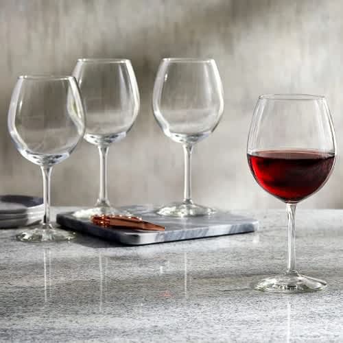 Home Essentials Basic Red Wine Glasses - 15.25oz - Set Of 4. Home Office Garden | HOG-HomeOfficeGarden | online marketplace