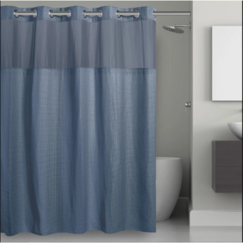 Hookless 3-in-1 Waffle Shower Curtain - Blue @HOG - Home, Office, Garden, Online Marketplace