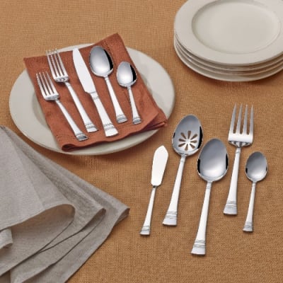 International Silver Kensington - Stainless Steel Flatware Set - Service For 8 - 51-Piece
@ Hog