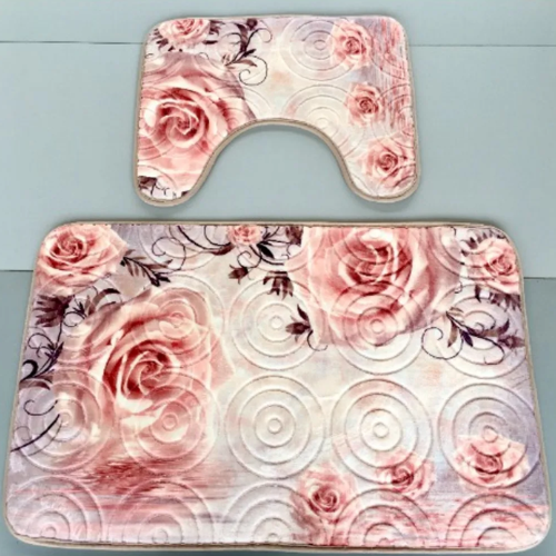 Jasmine Jia Tai 2-piece Non-slip Toilet Bath Rugs @HOG - Home, Office, Garden, Online Marketplace