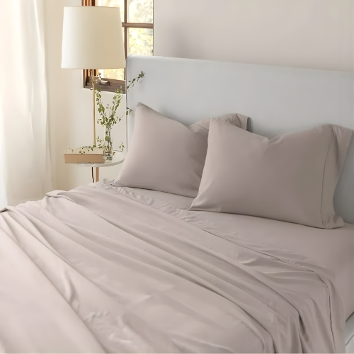 Jennifer Adams Home Eternal Sheet Set, Beige - Queen @HOG - Home, Office, Garden, Online Marketplace