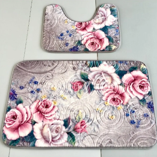 Jia Tai 2-piece Bath Mat Set - Non-slip Polyester Bath Rugs @HOG - Home, Office, Garden, Online Marketplace