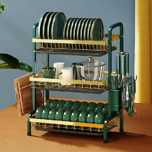 Luxury 3 Tier Dish Rack Home Office Garden | HOG-Home Office Garden | online marketplace