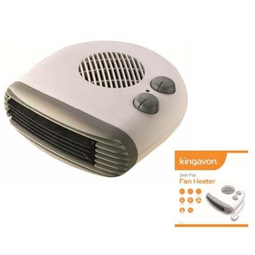 Kingavon 2kw Portable Flat Fan Heater. Home Office Garden | HOG-HomeOfficeGarden | online marketplace