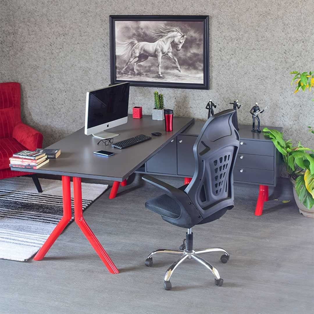 L-Shape Office Desk with Extension-1.6M Home Office Garden | HOG-HomeOfficeGarden | online marketplace