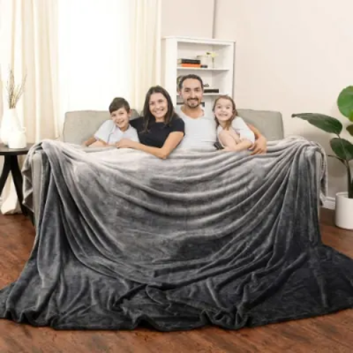Life Comfort 10-feet Wide Oversized Family Blanket - 120" X 110" Order Now @HOG Online Marketplace