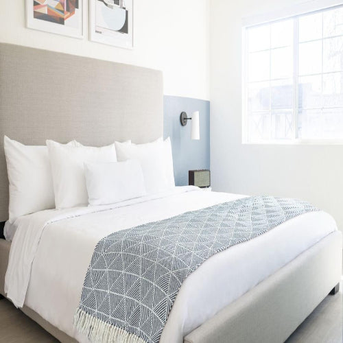 Lifestyle by Emma Barclay Zahra Throw 127x152 – Navy Blue @HOG - Home Office Garden Online Marketplace