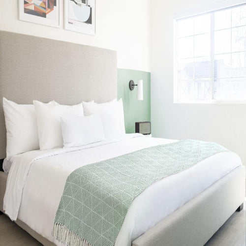 Lifestyle by Emma Barclay Zahra Throw 127x152 – Pistachio @HOG - Home Office Garden Online Marketplace