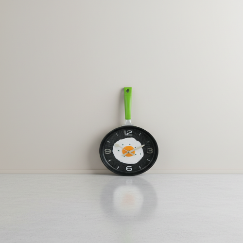 Linsan Fried Egg Kitchen Clock-green @HOG - Home, Office, Garden, Online Marketplace