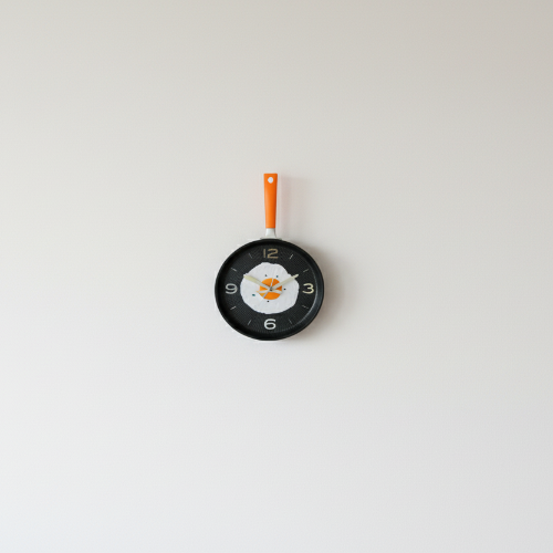Linsan Fried Egg Kitchen Clock -orange @HOG - Home, Office, Garden, Online Marketplace