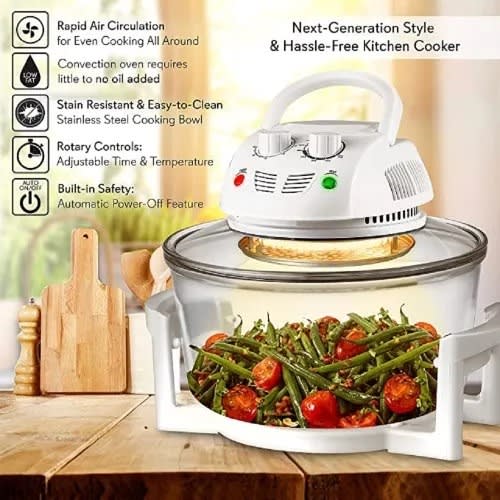 Linsan Halogen Convection Oven with Cookbook - 1400w @HOG - Home Office Garden Online Marketplace