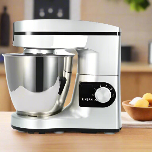 Linsan_Stand_Cake_Mixer_With_Bowl_-_7L_-1000w_-_Silver. Home Office Garden | HOG-HomeOfficeGarden | online marketplace