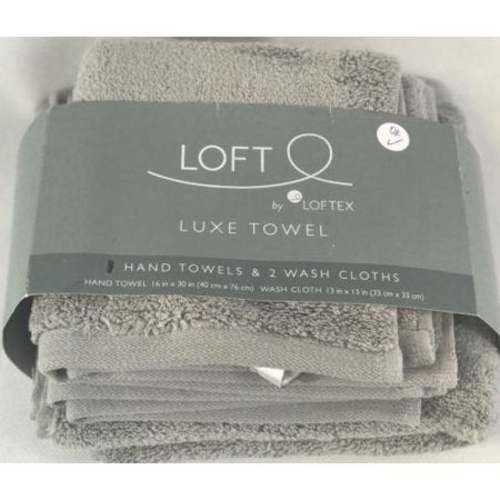 Loft By Loftex Luxe Towel - Hand Towels - 2 Pieces & Washcloth. Home Office Garden | HOG-HomeOfficeGarden | online marketplace