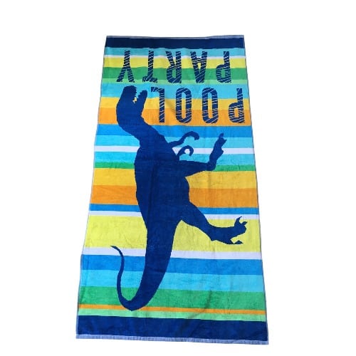 Loft Youth Beach Towel ''dinosaur Pool Party''. Home Office Garden | HOG-HomeOfficeGarden | online marketplace