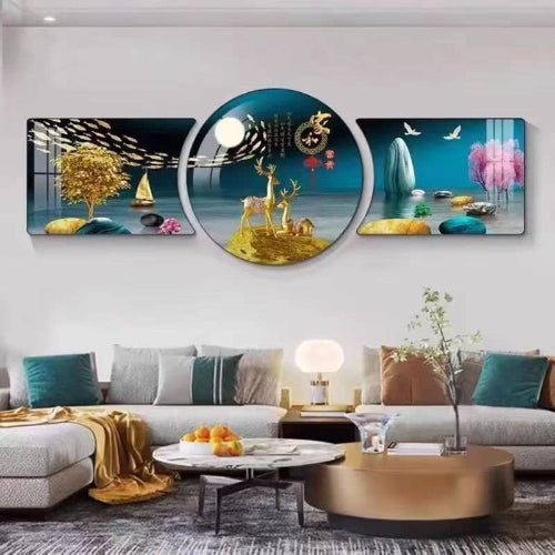 Luxury 3‑Piece Modern Wall Art. Home Office Garden | HOG-HomeOfficeGarden | online marketplace