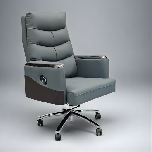 Luxury Executive Office Chair with 3D Lumbar Support and Aluminum Alloy Base @HOG - Home, Office, Garden, Online Marketplace