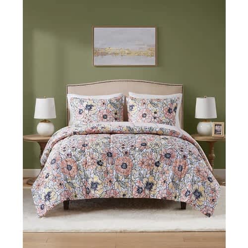 Macy's Saffron Reversible Printed 3-pc Comforter Set. Home Office Garden | HOG-HomeOfficeGarden | online marketplace