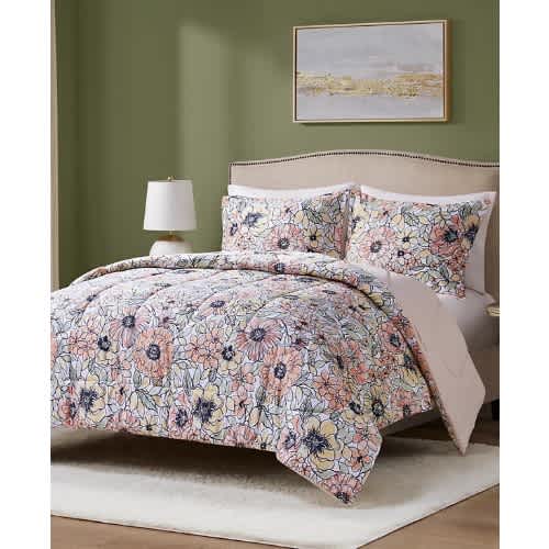 Macy's Saffron Reversible Printed 3-pc Comforter Set. Home Office Garden | HOG-HomeOfficeGarden | online marketplace