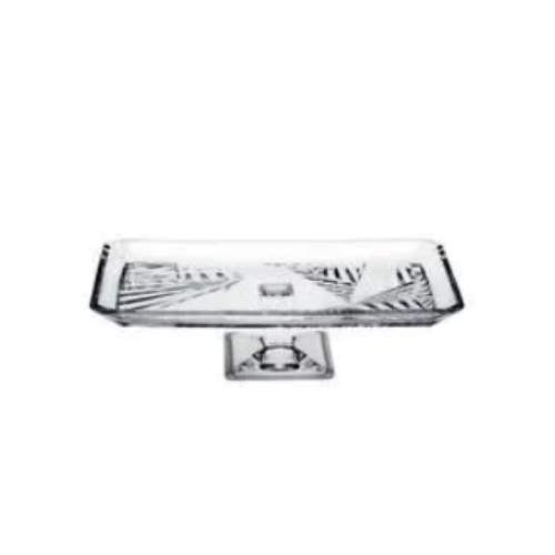 Madlen Rectangle Footed Service Plate (1pc) (276x165)mm. @HOG - Home Office Garden Online Marketplace