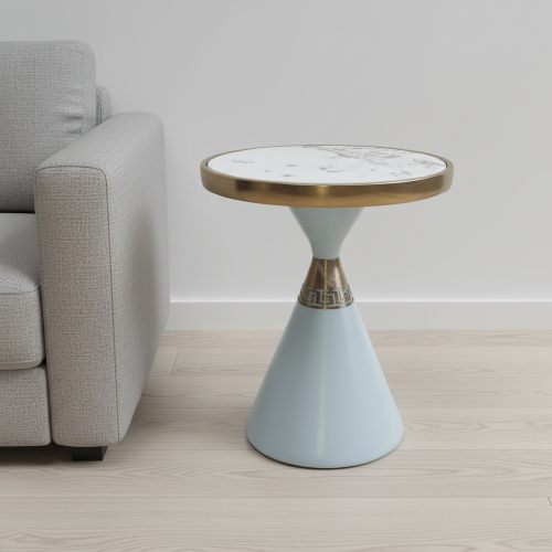 Marble-Top Side Table with Decorative Gold Accent @HOG - Home, Office, Garden, Online Marketplace